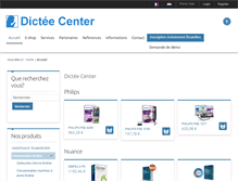 Tablet Screenshot of dictee-center.com